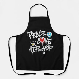 Tablier Peace Love Hip hop Dancing