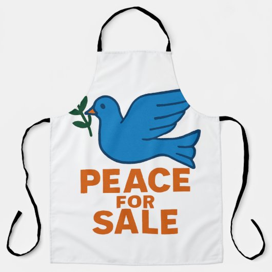 Tablier Peace themed apron (Recto)