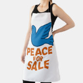 Tablier Peace themed apron (Insitu)