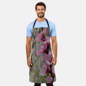 Tablier Peach petal flower apron (Porté)