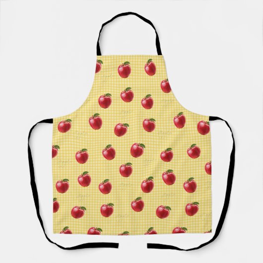 Tablier Peachify Pommes Gingham (Recto)