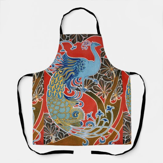 Tablier Peacock Art Nouveau Vivif (Recto)