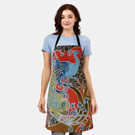 Tablier Peacock Art Nouveau Vivif (Porté)