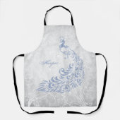 Tablier Peacock bleu clair Personnaliser l'aire d'impressi (Recto)