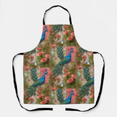 Tablier Peacock en Apricot Jardin Rose (Recto)