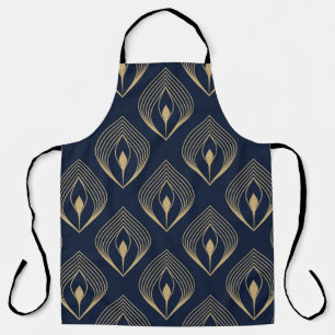 Tablier Peacock plume ombre motif ditzy motif floral.