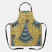 Tablier Peacocks Birds Rowan Trees Art Nouveau (Recto)