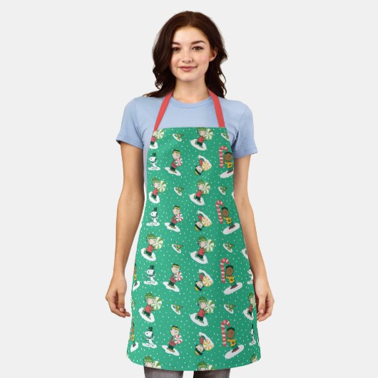 Tablier Peanuts Peppermint Dreams Snowflake Motif (Porté)