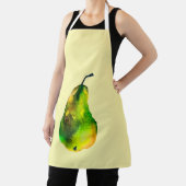 Tablier Pear aquarelle fruit vert (Insitu)