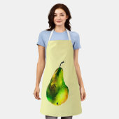 Tablier Pear aquarelle fruit vert (Porté)