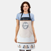 Tablier Pearl Black Watusi Tacao Bridesmaid Mariage Apron (Porté)