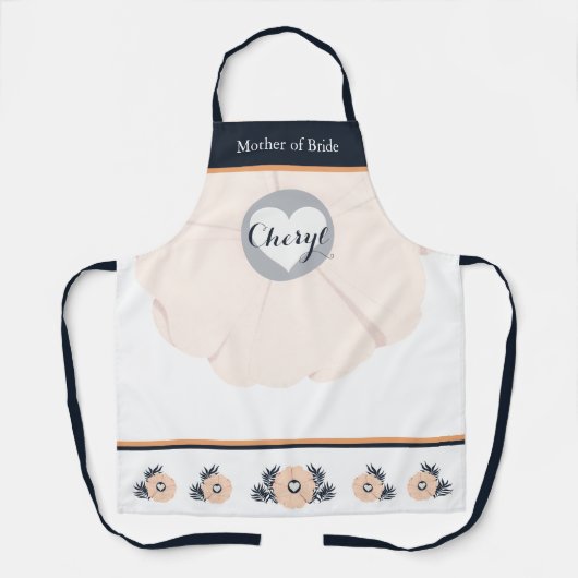 Tablier Pearl Black Watusi Tacao Mère de la mariée Apron (Recto)