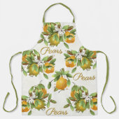 Tablier Pears Motif de gaufre de fruits (Recto)