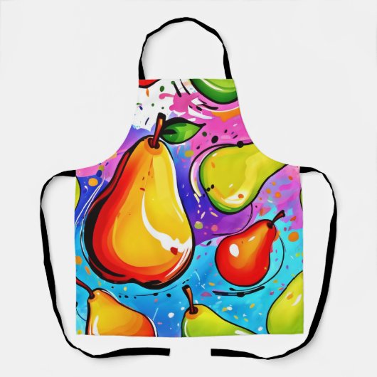 Tablier Pears Pop Art (Recto)