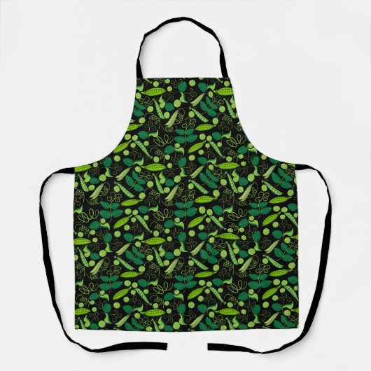 Tablier Peas motif 01.bw Black BG (Recto)