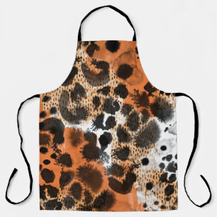 Tablier Peau animale : motif léopard créatif.