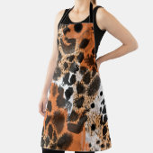 Tablier Peau animale : motif léopard créatif. (Insitu)