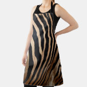 Tablier peau de cheveux de zebraskin, animal, arrière - pl (Insitu)