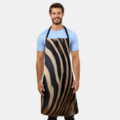 Tablier peau de cheveux de zebraskin, animal, arrière - pl (Porté)