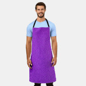 Tablier Peau de peau pourpre texture peau (Porté)