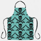 TABLIER PEAU DE PIRATE N CROSSBONES CUISINE GRILLOUT APRON (Recto)