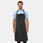 Tablier peau noire peau texture peau (Porté)