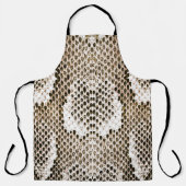 Tablier peau python, motif de serpent, motif de peau anima (Recto)