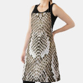 Tablier peau python, motif de serpent, motif de peau anima (Insitu)