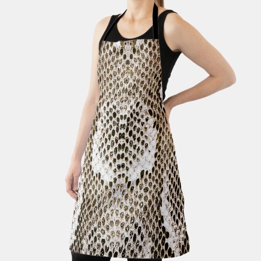 Tablier peau python, motif de serpent, motif de peau anima (Insitu)