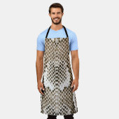 Tablier peau python, motif de serpent, motif de peau anima (Porté)