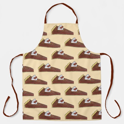 Tablier Pecan Pie Slice American Dessert de style Sud (Recto)