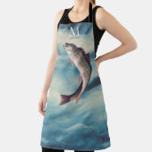 Tablier Pêche à la truite pêcheur Blue River Monogramme (Insitu)