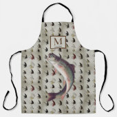 Tablier Pêche à la truite Pêcheur Mouches Amarron (Recto)