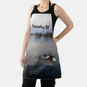 Tablier Pêche à l'achigan à aigle personnalisable au couch (Insitu)