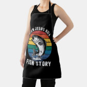 Tablier Pêche Même Jésus avait une histoire de poisson Bas (Insitu)