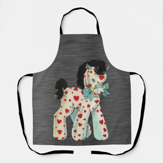 Tablier Peggy Ann All Over Grey avec Pony Kitchen Apron (Recto)