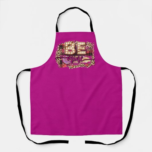 Tablier Peggy Ann Be Mine Leppard Purple Kitchen Apron (Recto)