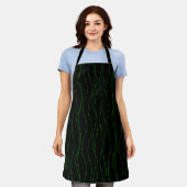 Tablier Peggy Ann Green sur Black St Patrick's Apron (Porté)