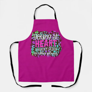 Tablier Peggy Ann Pink Aire de cuisine jeune et ancienne