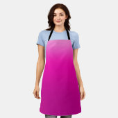 Tablier Peggy Ann Pink Graded Kitchen Apron (Porté)
