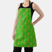 Tablier Peggy Ann sur Gold Green St Patrick's Apron (Insitu)