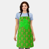 Tablier Peggy Ann sur Gold Green St Patrick's Apron (Porté)