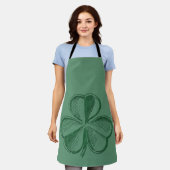 Tablier Peggy Ann sur Green St Patrick's Day Apron (Porté)