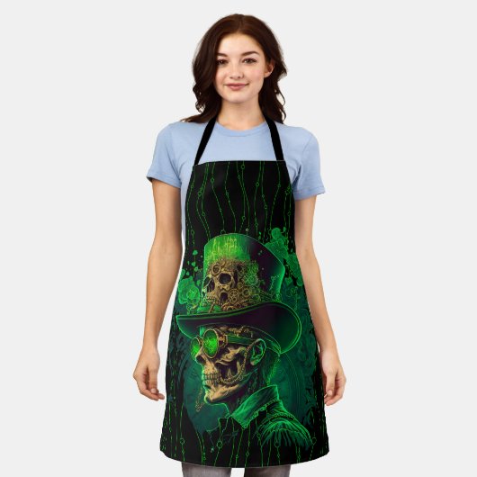 Tablier Peggy Ann sur Skeleton St Patrick's Apron (Porté)