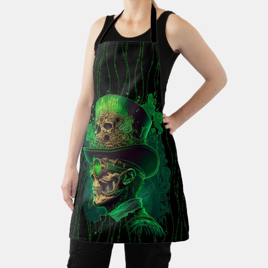 Tablier Peggy Ann sur Skeleton St Patrick's Apron (Insitu)