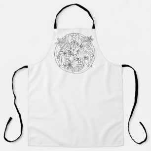 Tablier Peins-toi un motif tropical