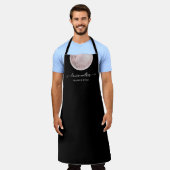 Tablier peintre de maquillage élégant rose pâle (Porté)