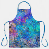 Tablier Peinture à éclaboussures Abstrait de Holi multicol (Recto)