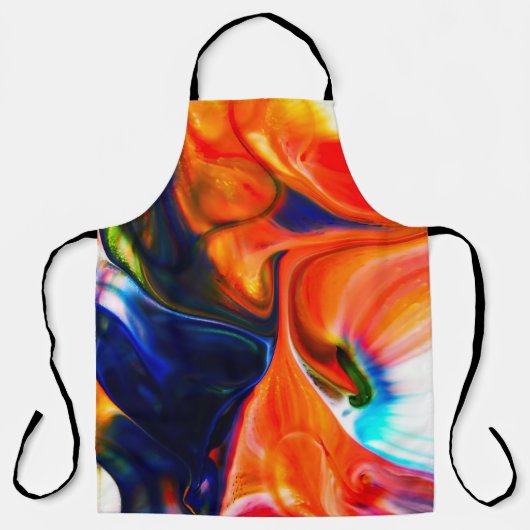 Tablier Peinture à encre éclatée : Abstraite colorée (Recto)