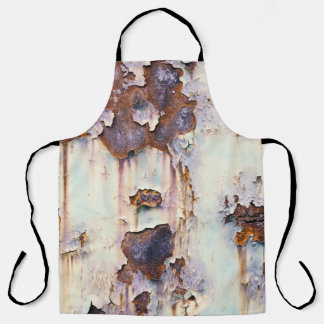 Tablier Peinture à épluchage du Wagon du train rouillé